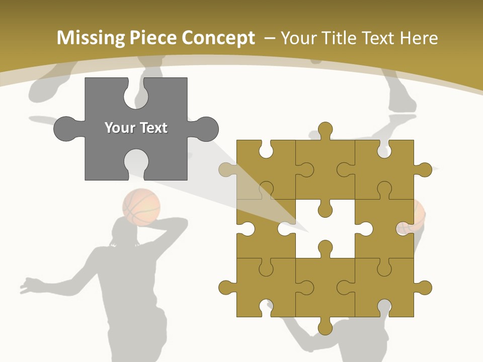 Player Black Dribble PowerPoint Template