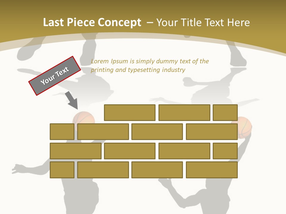 Player Black Dribble PowerPoint Template