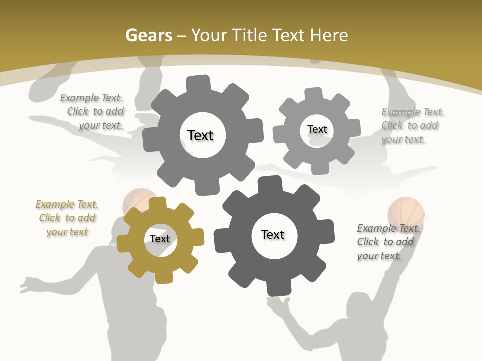 Player Black Dribble PowerPoint Template