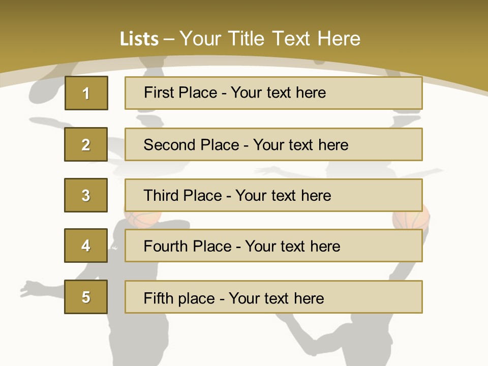 Player Black Dribble PowerPoint Template