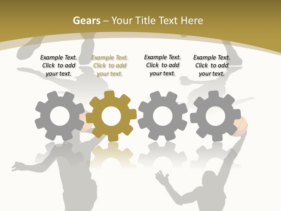 Player Black Dribble PowerPoint Template