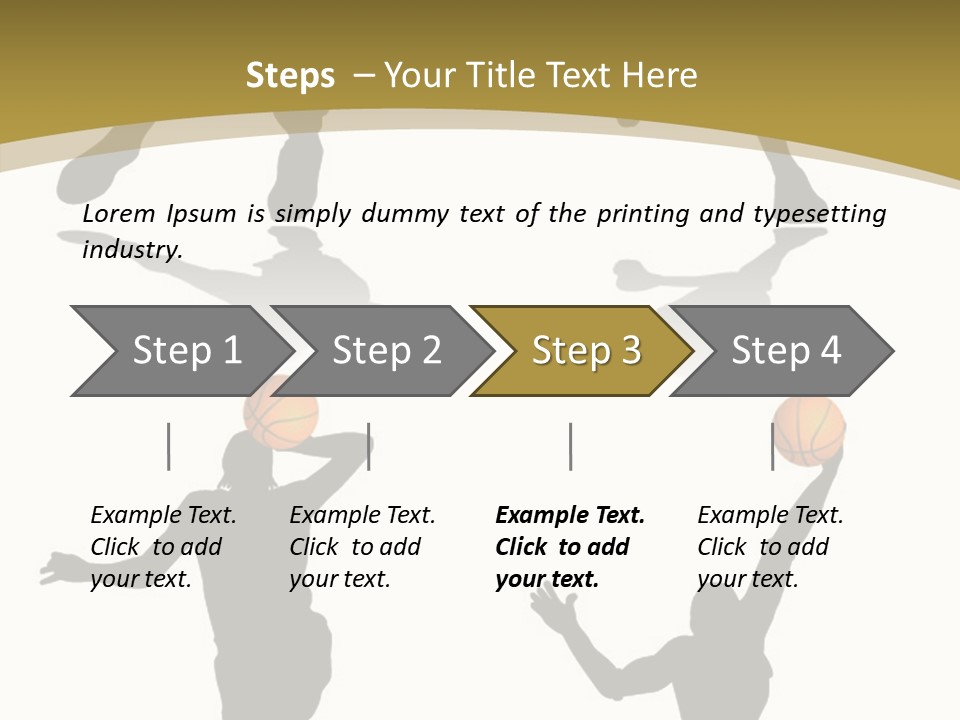 Player Black Dribble PowerPoint Template
