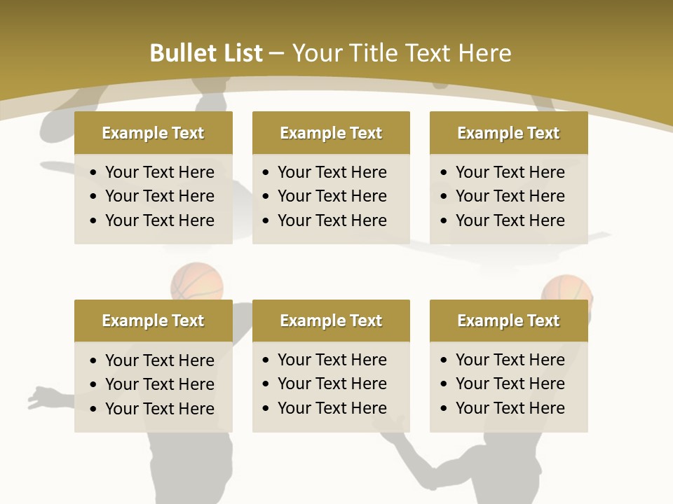 Player Black Dribble PowerPoint Template