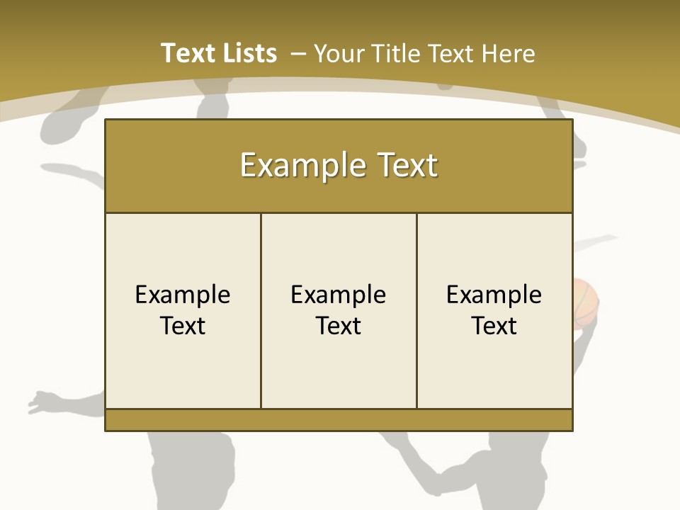 Player Black Dribble PowerPoint Template
