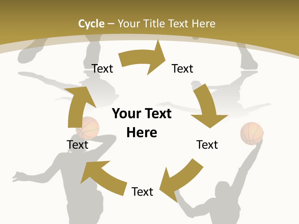 Player Black Dribble PowerPoint Template