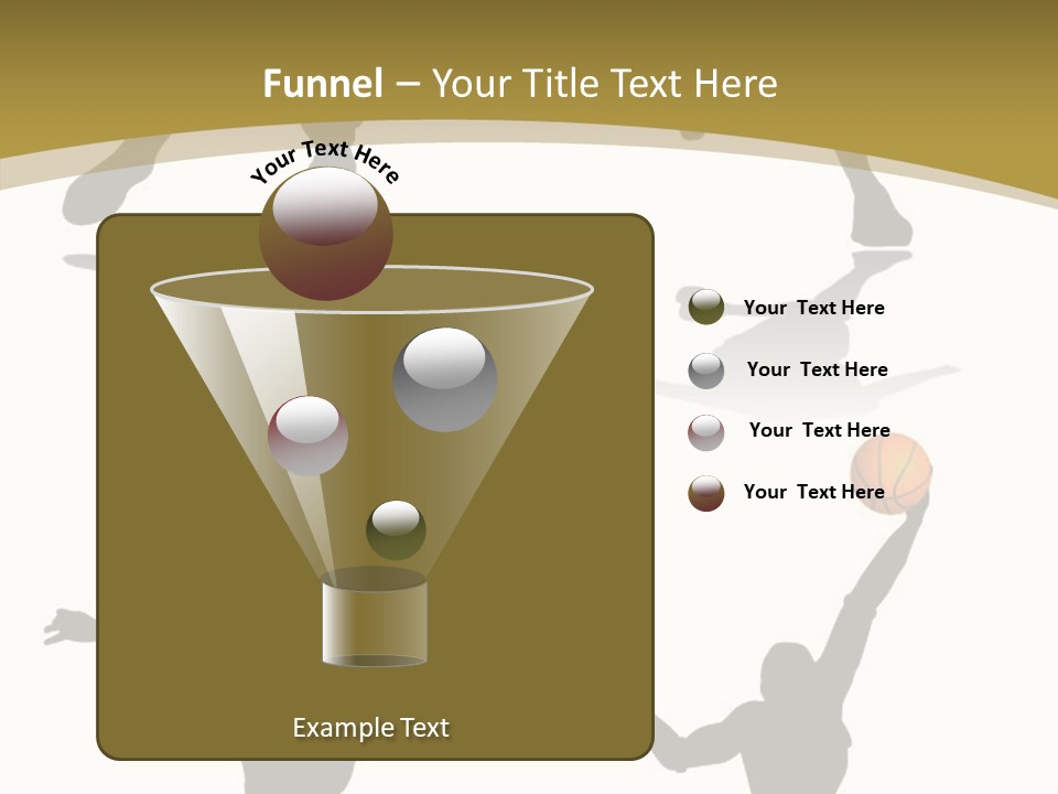 Player Black Dribble PowerPoint Template