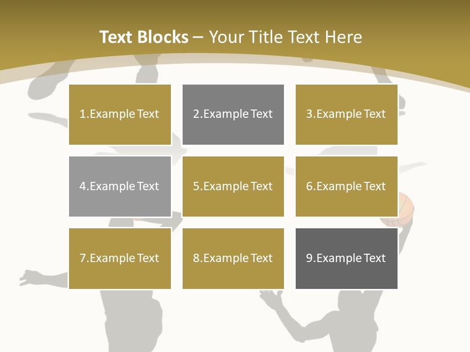 Player Black Dribble PowerPoint Template