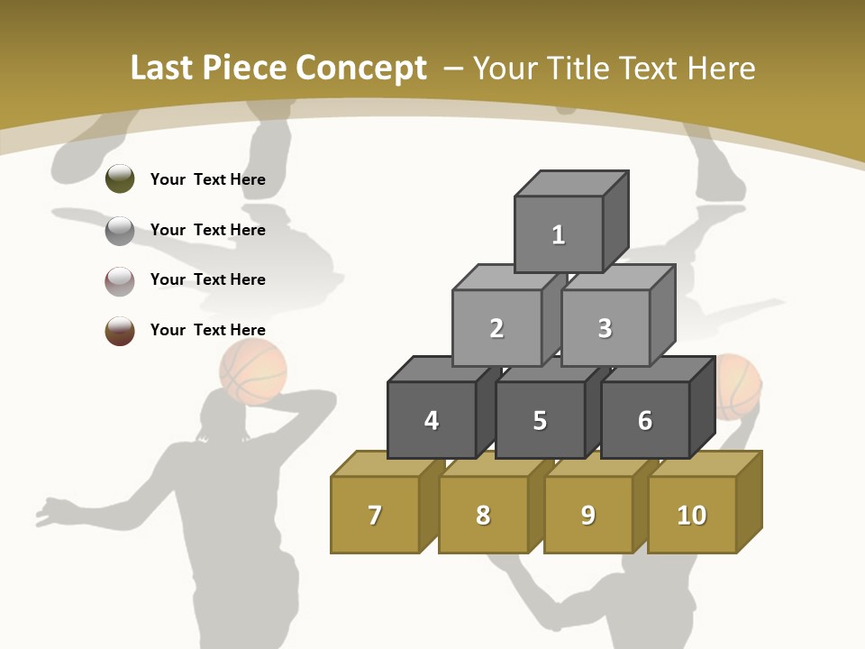 Player Black Dribble PowerPoint Template