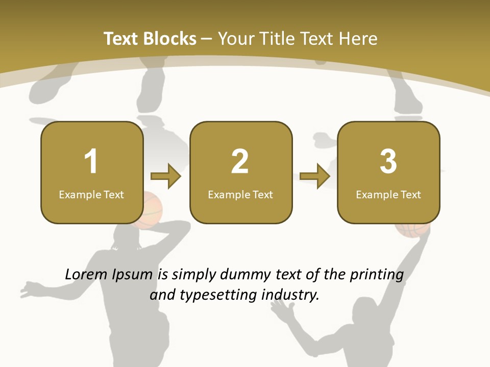 Player Black Dribble PowerPoint Template