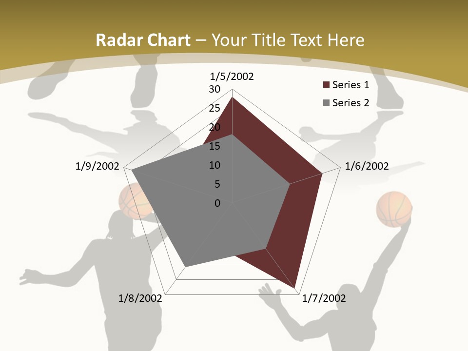 Player Black Dribble PowerPoint Template