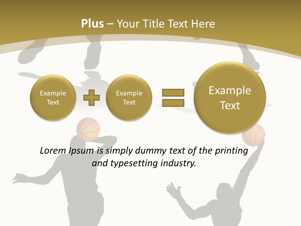 Player Black Dribble PowerPoint Template