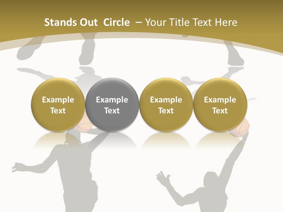 Player Black Dribble PowerPoint Template