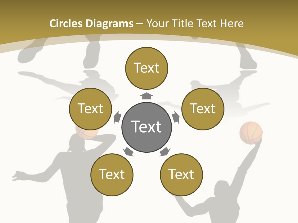 Player Black Dribble PowerPoint Template