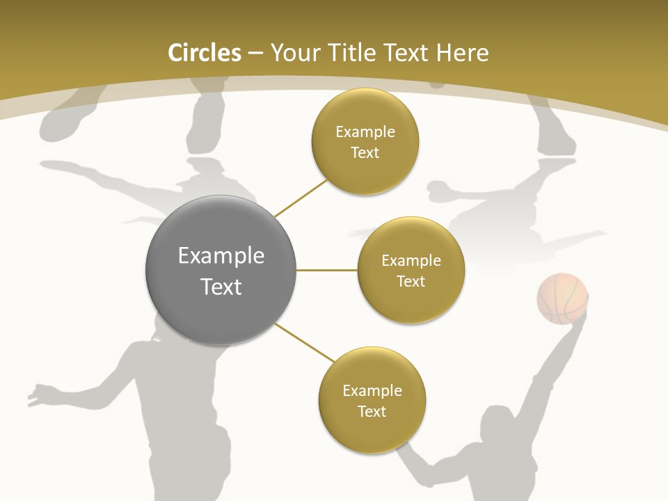 Player Black Dribble PowerPoint Template