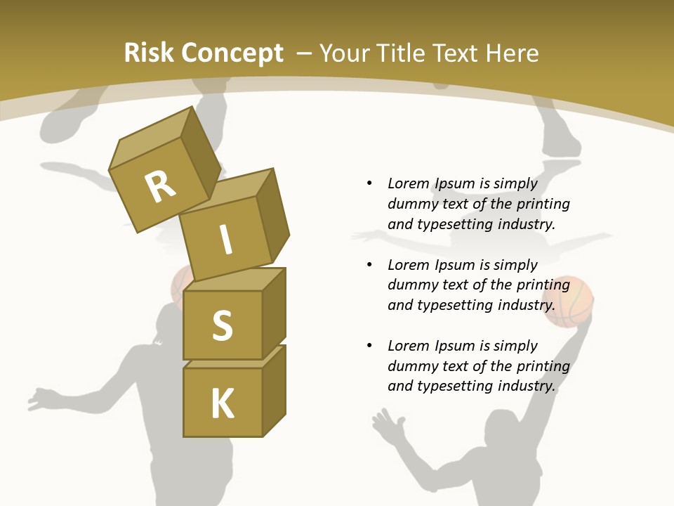 Player Black Dribble PowerPoint Template