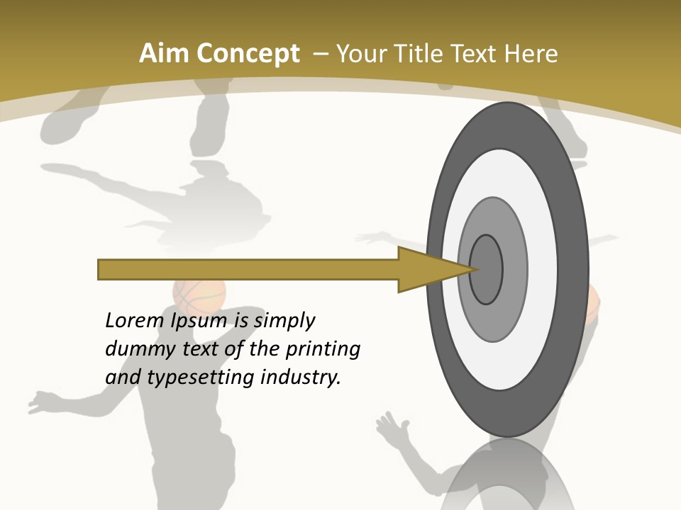 Player Black Dribble PowerPoint Template