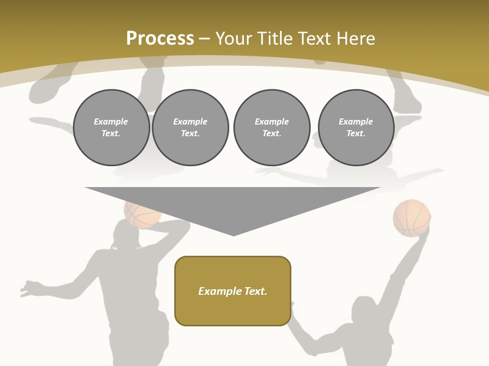 Player Black Dribble PowerPoint Template