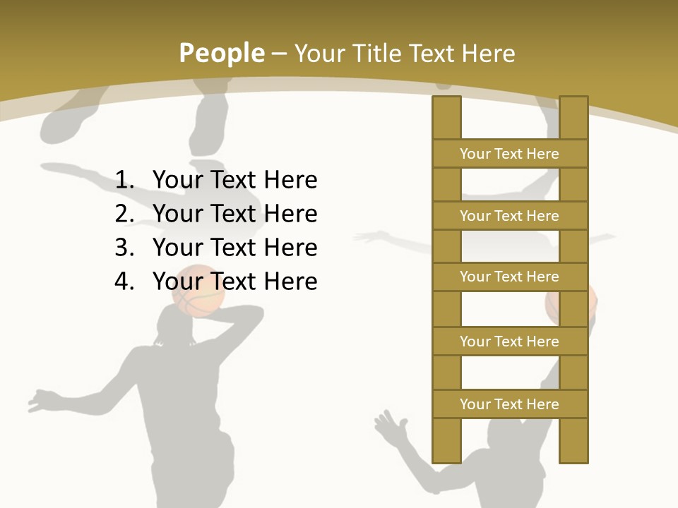 Player Black Dribble PowerPoint Template