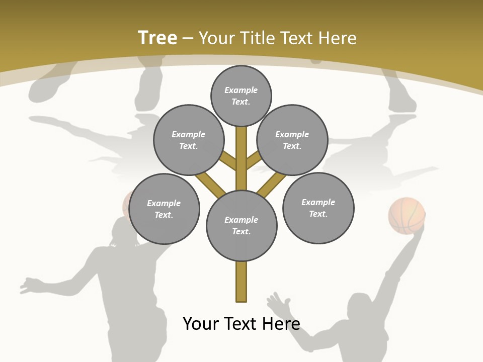 Player Black Dribble PowerPoint Template