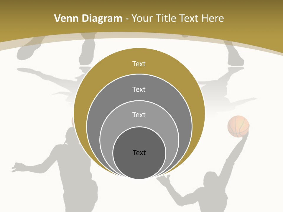 Player Black Dribble PowerPoint Template