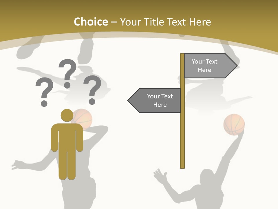 Player Black Dribble PowerPoint Template