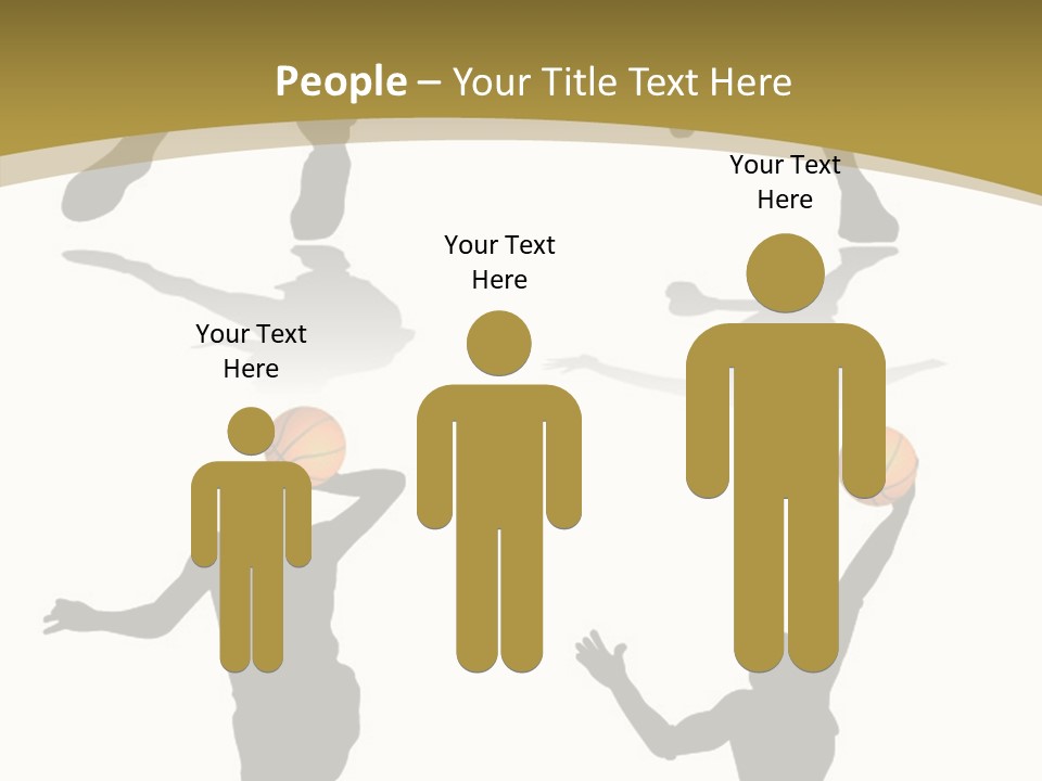 Player Black Dribble PowerPoint Template