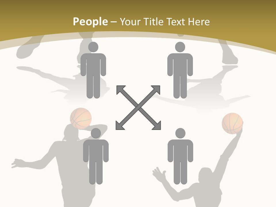 Player Black Dribble PowerPoint Template