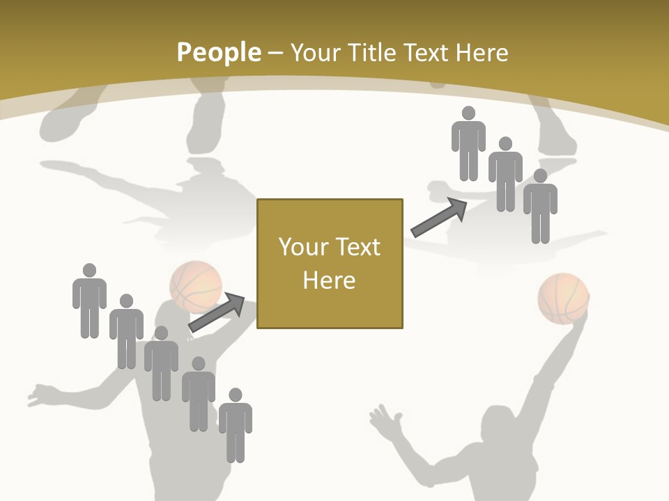 Player Black Dribble PowerPoint Template