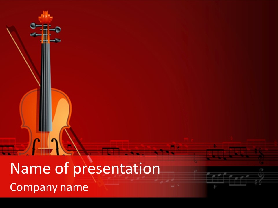 Symphony Orchestra Opera PowerPoint Template