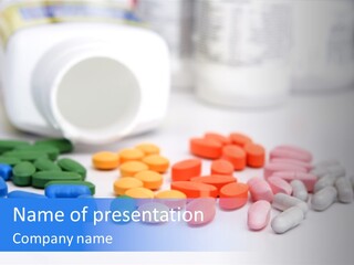 Drug Healthy Yellow PowerPoint Template