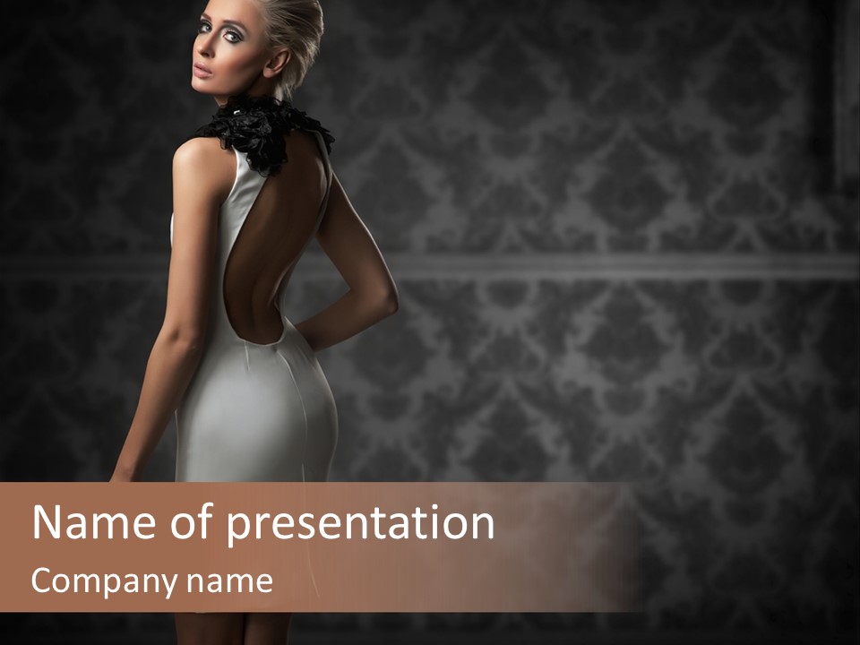 Fit Portrait Lady PowerPoint Template