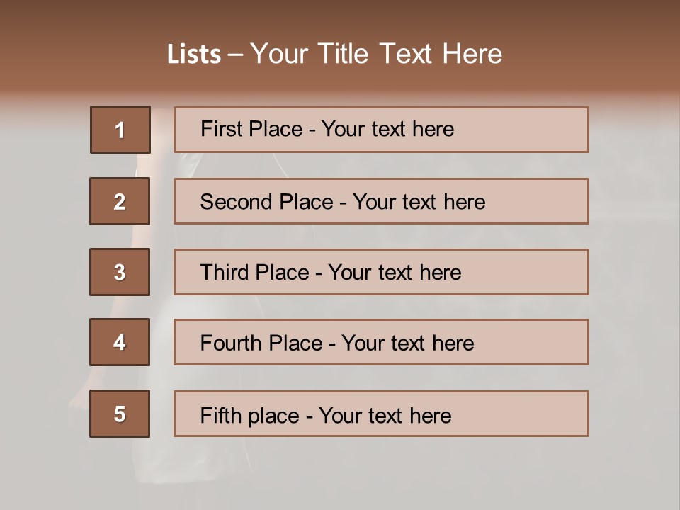 Fit Portrait Lady PowerPoint Template
