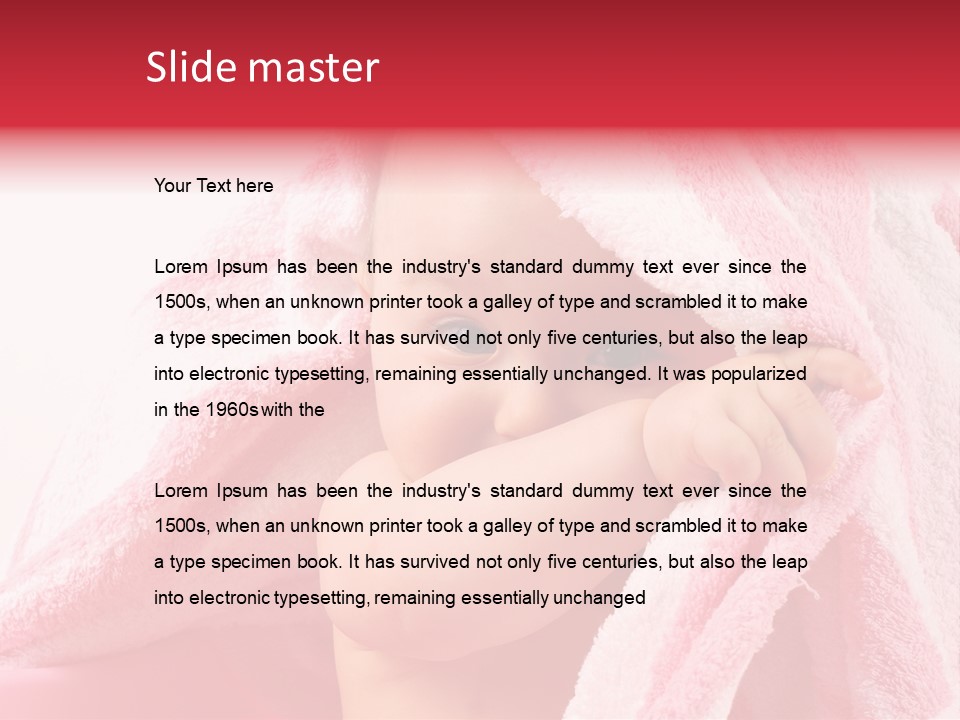 Toddler Expression Skin PowerPoint Template