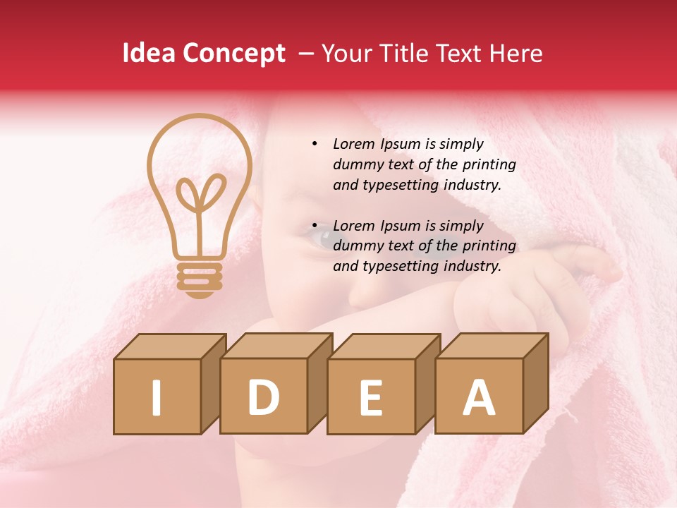 Toddler Expression Skin PowerPoint Template