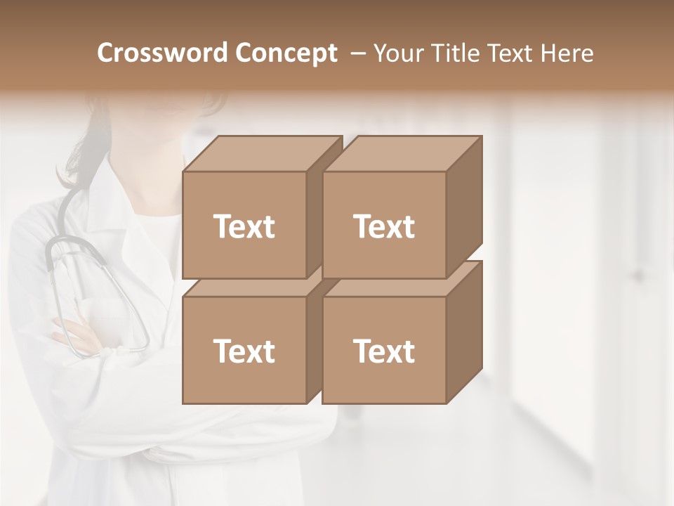 Caucasian Corridor Aid PowerPoint Template