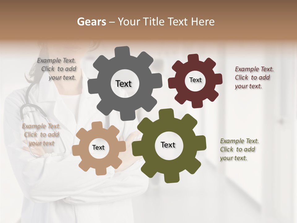 Caucasian Corridor Aid PowerPoint Template