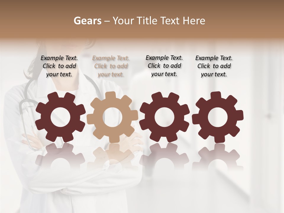 Caucasian Corridor Aid PowerPoint Template