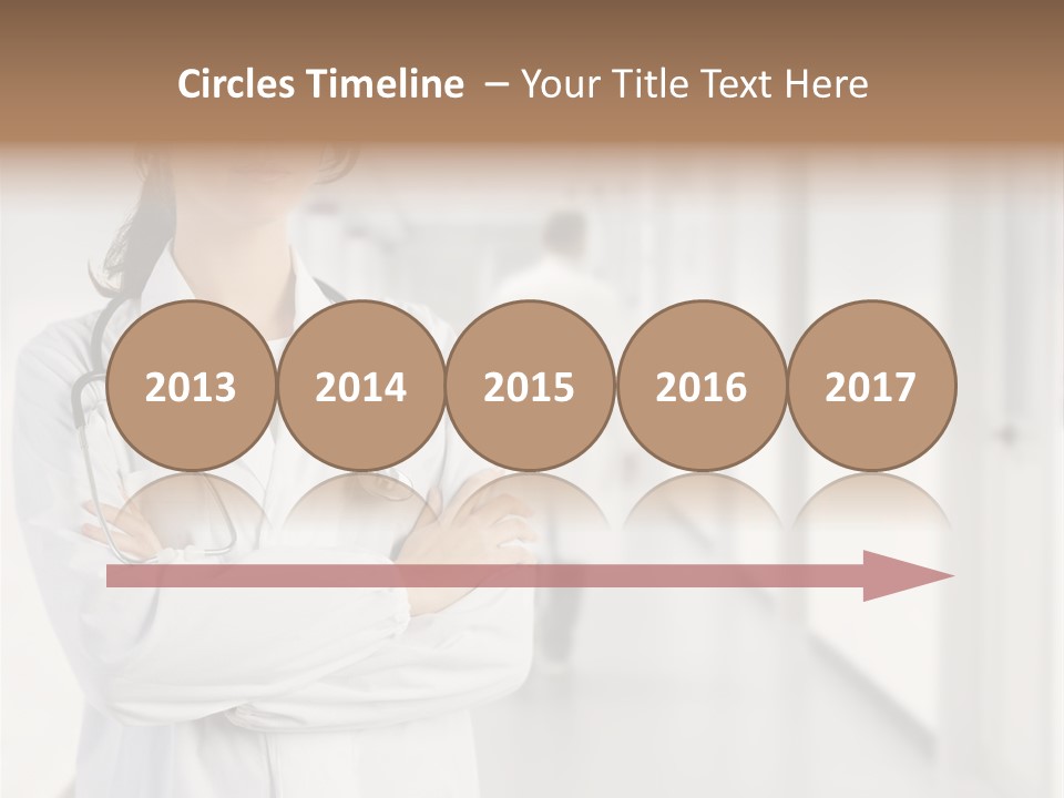 Caucasian Corridor Aid PowerPoint Template