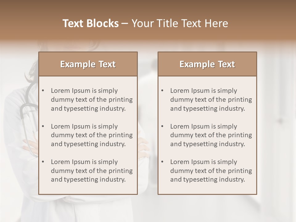 Caucasian Corridor Aid PowerPoint Template