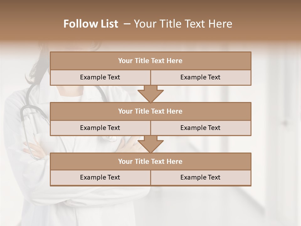 Caucasian Corridor Aid PowerPoint Template