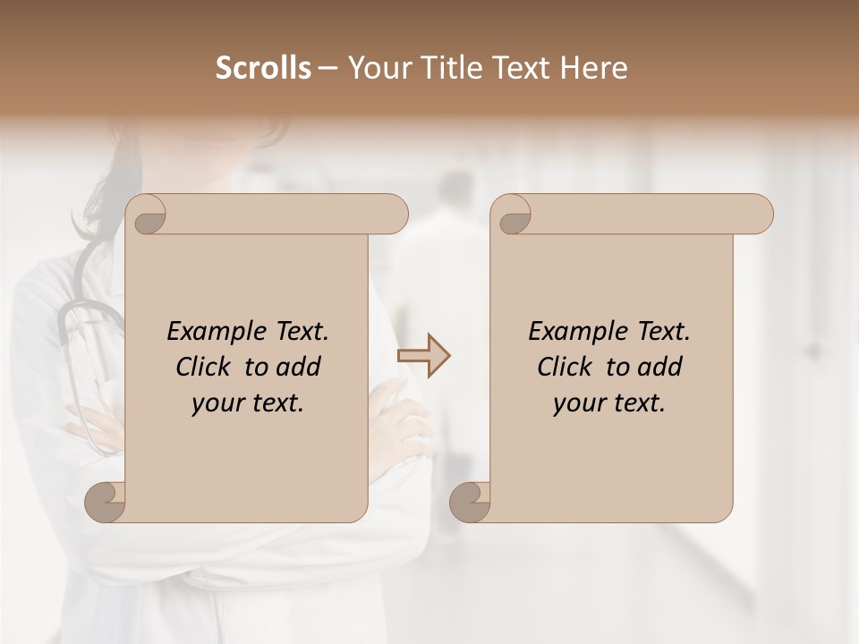 Caucasian Corridor Aid PowerPoint Template