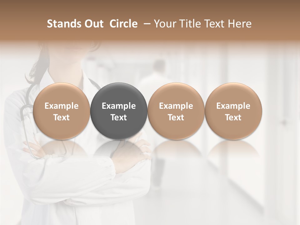 Caucasian Corridor Aid PowerPoint Template