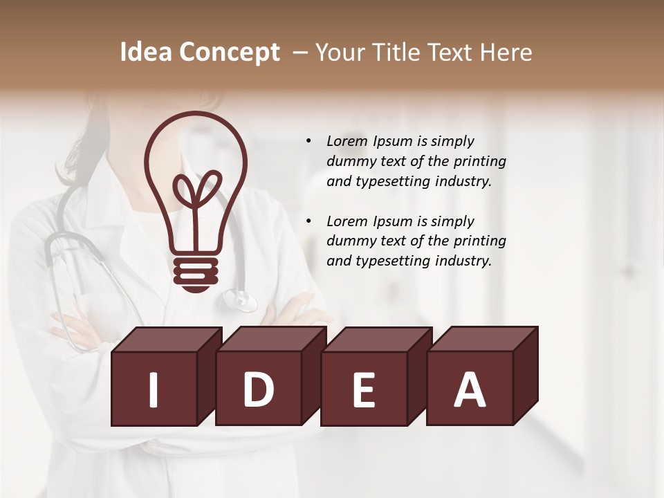 Caucasian Corridor Aid PowerPoint Template