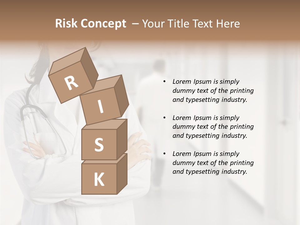 Caucasian Corridor Aid PowerPoint Template