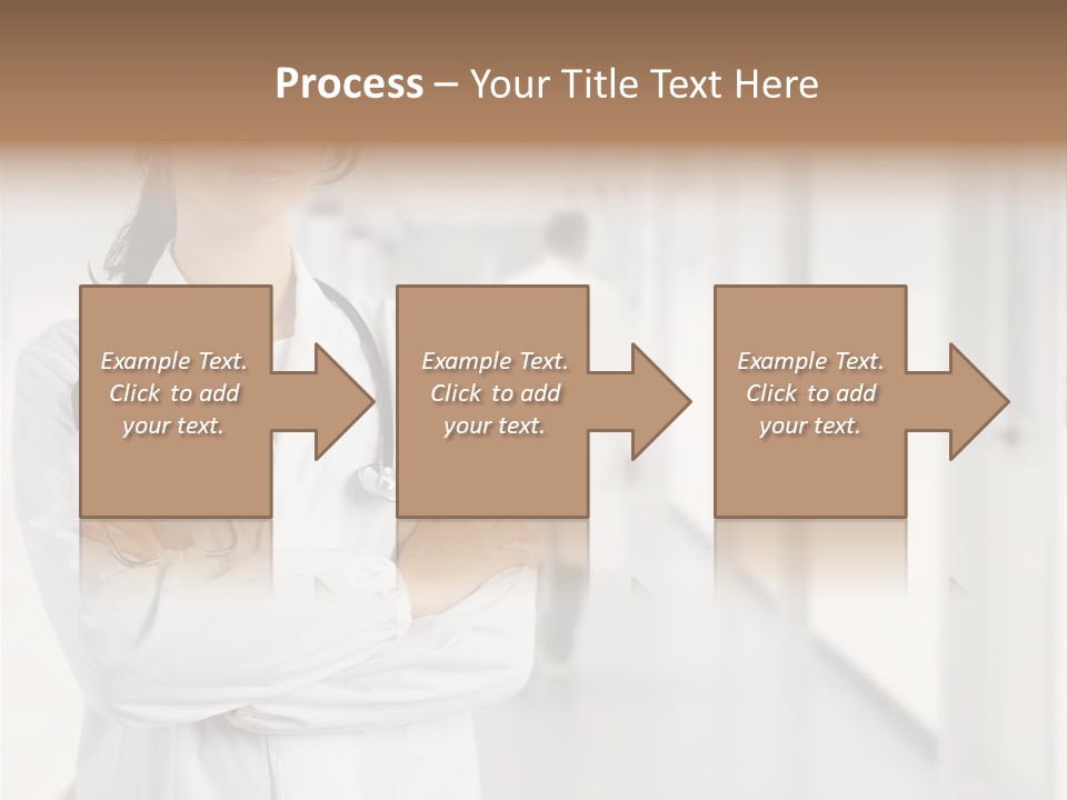 Caucasian Corridor Aid PowerPoint Template