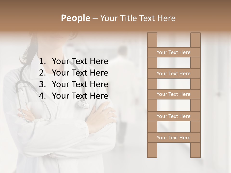 Caucasian Corridor Aid PowerPoint Template