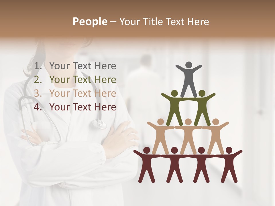 Caucasian Corridor Aid PowerPoint Template