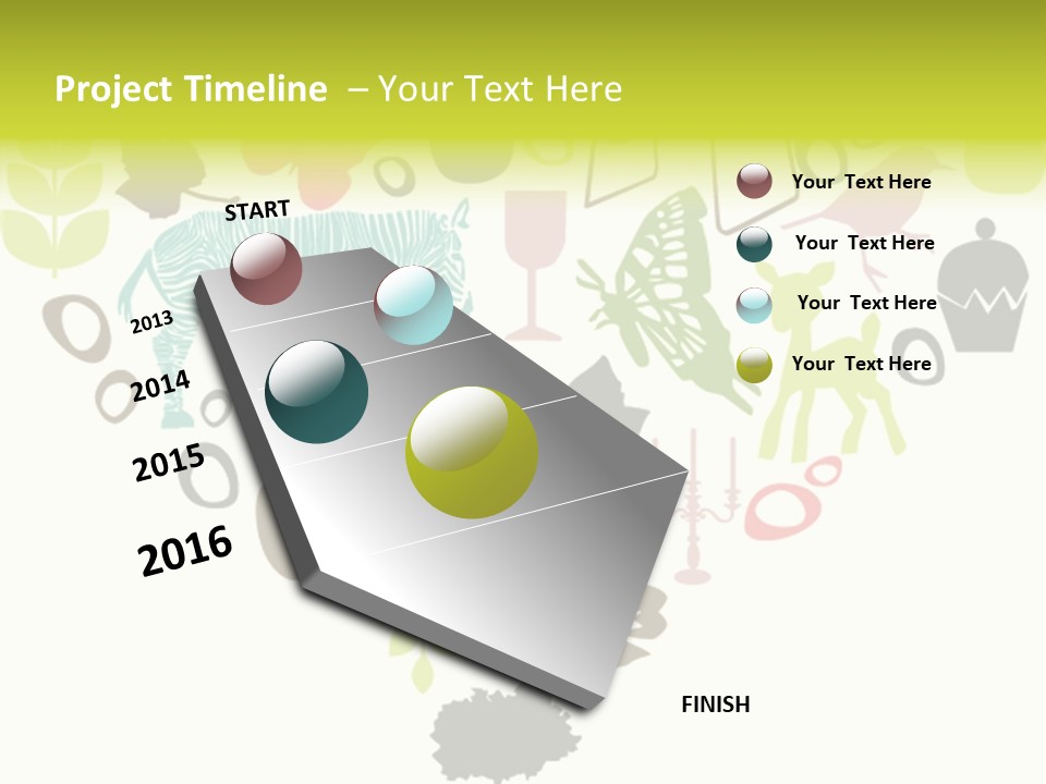 Symbol Curve Background PowerPoint Template
