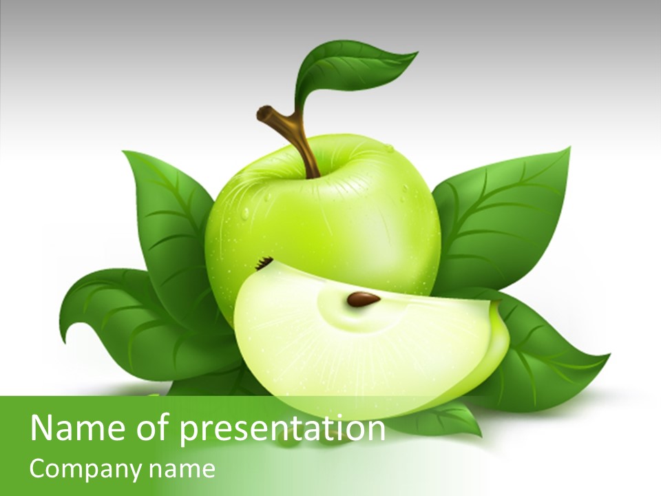 Cut Ripe Branch PowerPoint Template