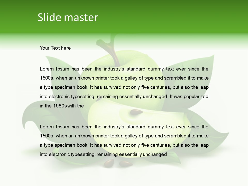 Cut Ripe Branch PowerPoint Template